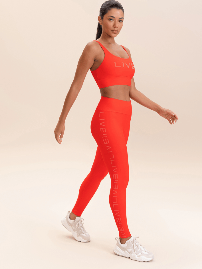 Conjunto Icon Top e Legging Laranja